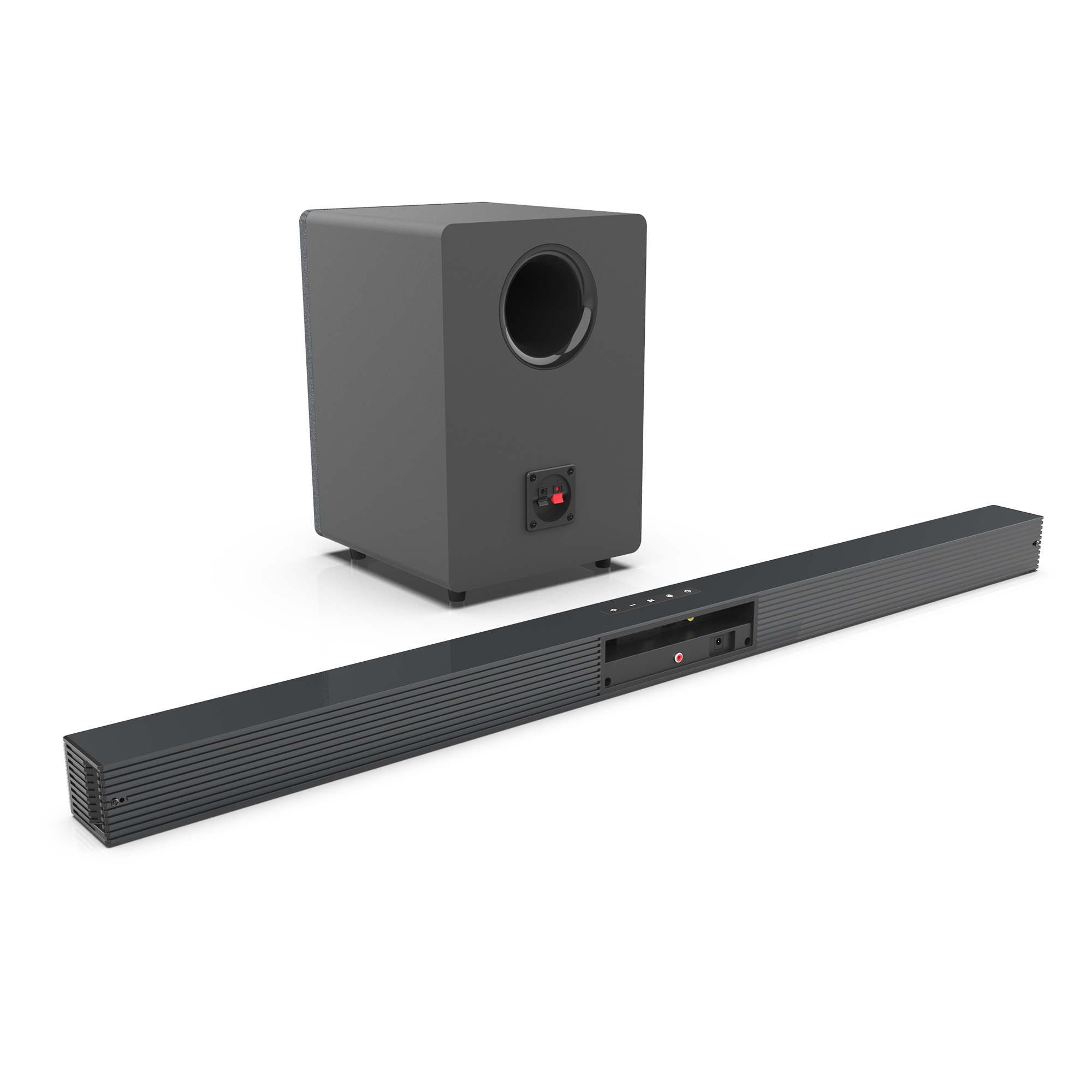 Home Cinema Wireless Speakers - 84W テレビ用サウンドバー サブウーファー付き サウンドバー 2.1 ワイヤレススピーカー