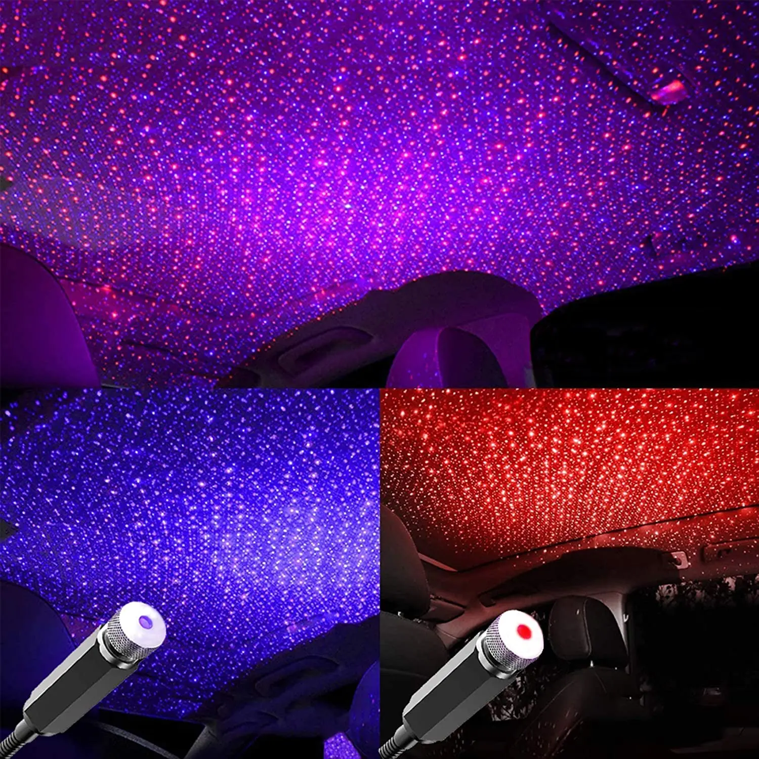 Projector Mount Ceiling - ロマンチックなLED星空ナイトライト 5V USBインターフェース ギャラクシースタープロジェクターランプ 車の天井/部屋の天井装飾用 プラグアンドプレイ