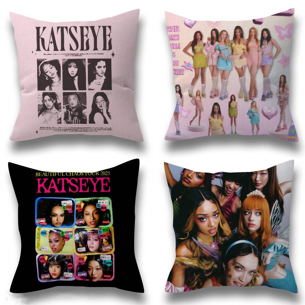 Recliner Sofa Cover - Kpop ホットガール K-KATSEYE 枕カバー 寝室やリビングルームのソファ用装飾クッションカバー