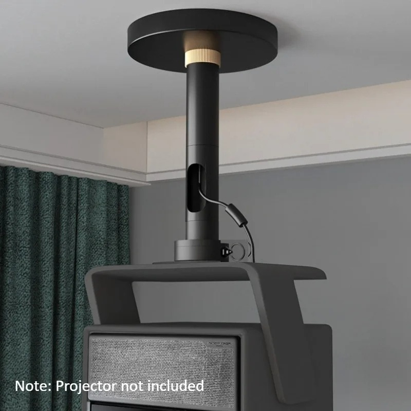 Projector Mount Ceiling - 一般的なプロジェクタースタンド、XGIMI RS20 Vidda C2 C3プロジェクター用の頑丈な天井取り付けブラケット、迅速な設置、12-42CMに調整可能