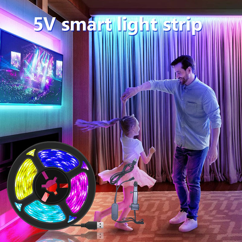 Ambient Light Strip Tv - STTLスマートテレビLEDストリップライト2.5M RGB USB電源リモコン付きテレビバックライト同周波同期HDMIアンビエントライトランプストリップ
