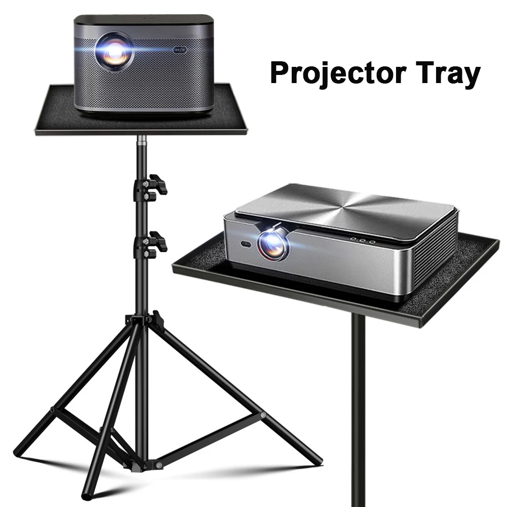Projector Tripod Stand - プロジェクター用トレイスタンド、床から壁まで、デスクトップシェルフ、ラップトップスタンド、ベッドサイドリフト、伸縮ロッド、ライブ三脚、ラップトップ三脚スタンド