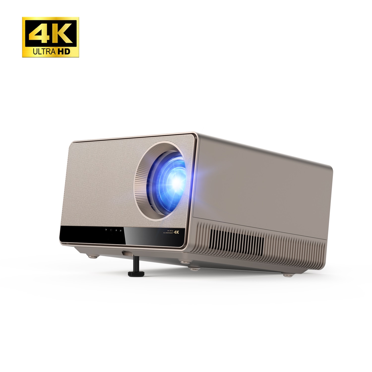 Home Cinema Wireless Speakers - M44 最新ポータブルスマートAndroid 12 4KビデオフルHDプロジェクター、HIFIステレオスピーカー搭載、1100ルーメン、ワイヤレスホームシアター
