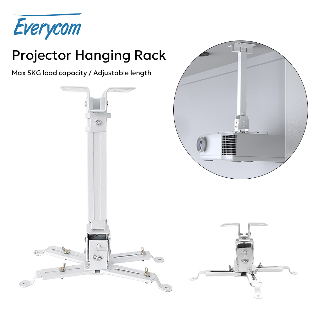 Projector Mount Ceiling - Everycom ユニバーサルプロジェクターブラケットハンガー調整可能なプロジェクターアクセサリー天井マウントローディング 5 キロ LCD DPL