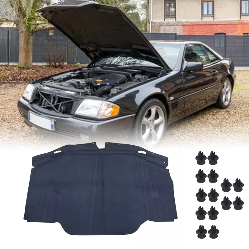 Acoustic Foam Panel - フード断熱パッドエンジン熱防音カバーマットメルセデスベンツ R129 300SL 500SL 600SL SL320