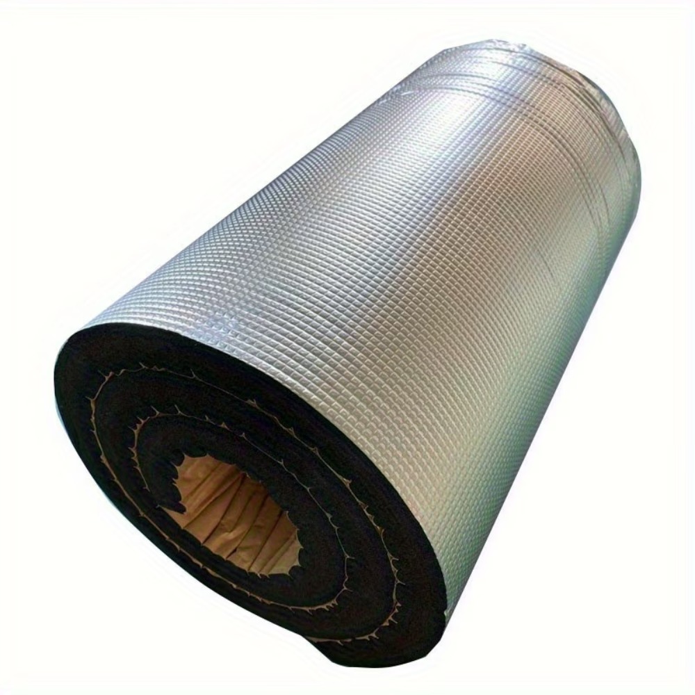 Noise Isolating Pad - 極厚20mm車用防音マット 50x100cm アルミ箔断熱材 ヘビーデューティー防音フォーム ドア、ルーフ、ボンネット用