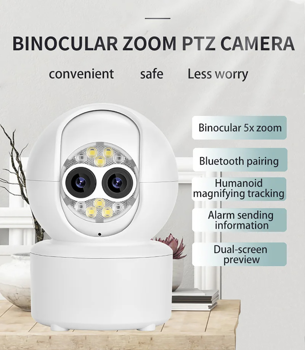 ICsee デュアルレンズ 4MP セキュリティカメラ 5倍 - Home Cinema Sony のレビューと価格
