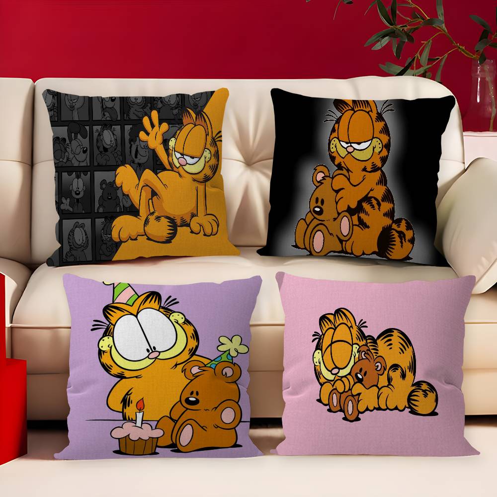アニメ G-ガーフィールド かわいい猫柄枕カバー クッション - Recliner Sofa Cover のレビューと価格