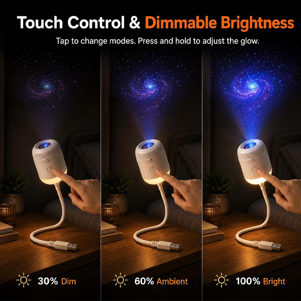 24スライド回転式ギャラクシースターリースカイプロジェクター - Home Cinema Led Projector のレビューと価格