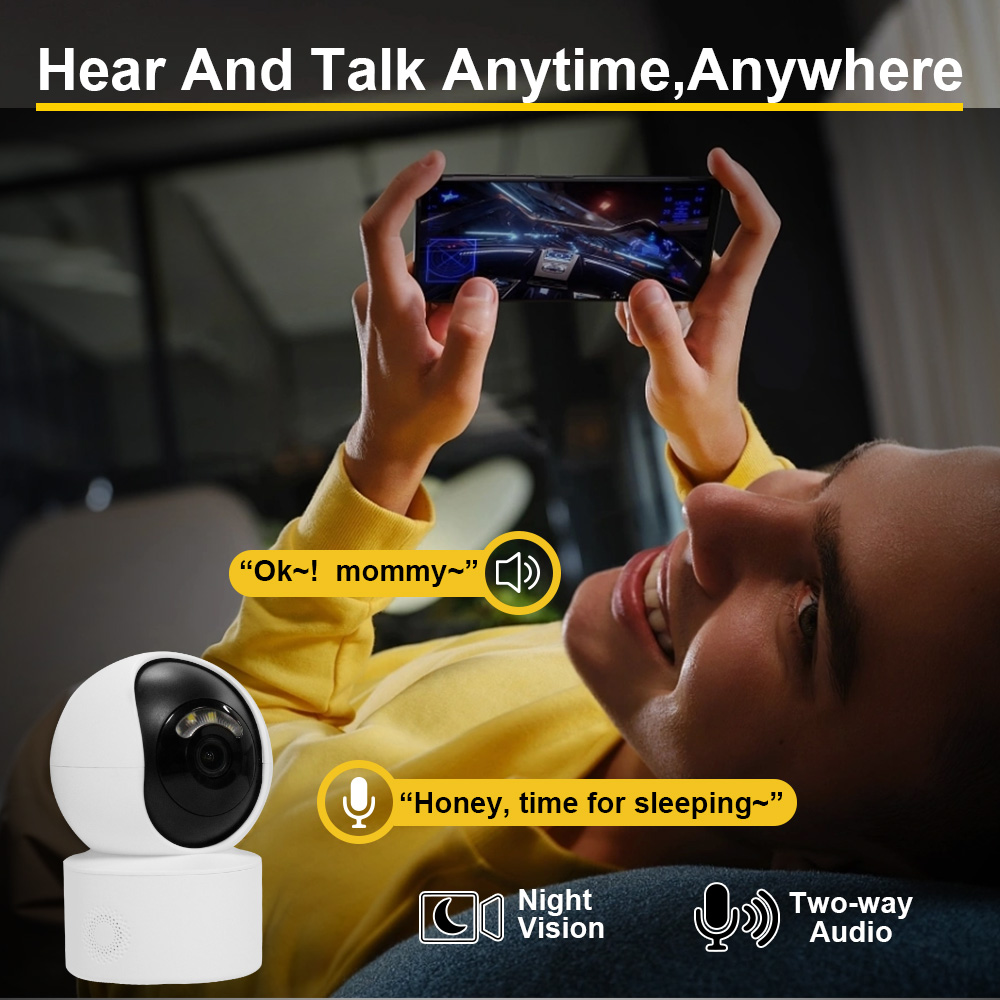 Yoosee 5MP WiFiセキュリティPTZ屋内IPカメ - Home Cinema Sony のレビューと価格