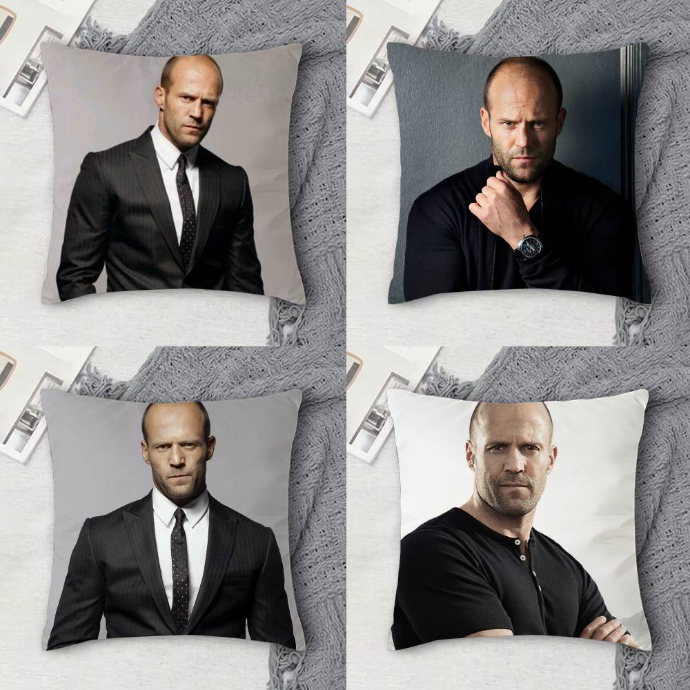 J-Jason statham 両面プリント正方形装飾クッシ - Recliner Sofa Cover のレビューと価格