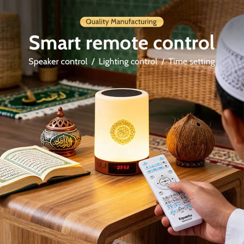 ナイトライトイスラム教徒アラビア語コーランアザン時計イスラム - Home Cinema Wireless Speakers のレビューと価格