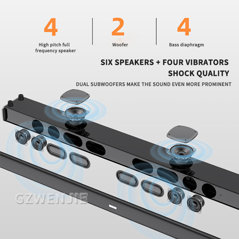 ホームシアターエコーウォールTVサウンドバー 長さ99cm  - Home Cinema Wireless Speakers のレビューと価格