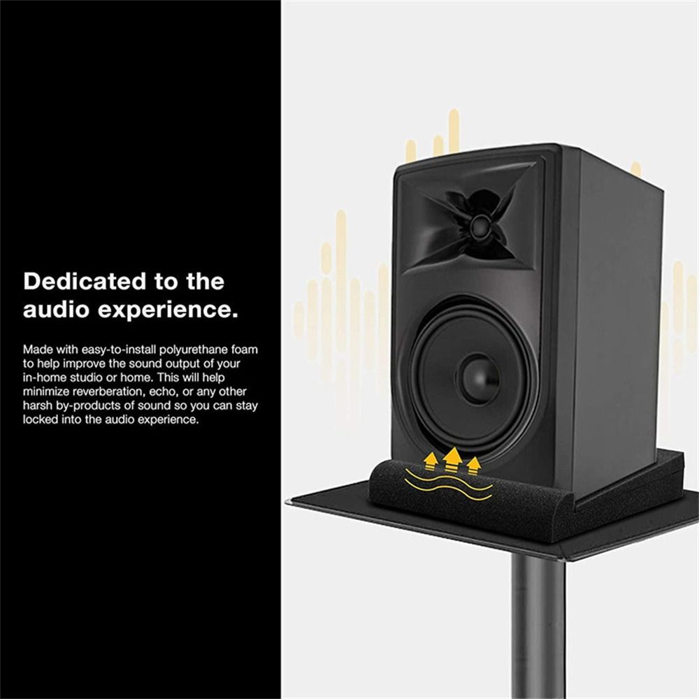 1セットスタジオモニタースピーカー音響フォームアイソレーター - Acoustic Foam Panel のレビューと価格