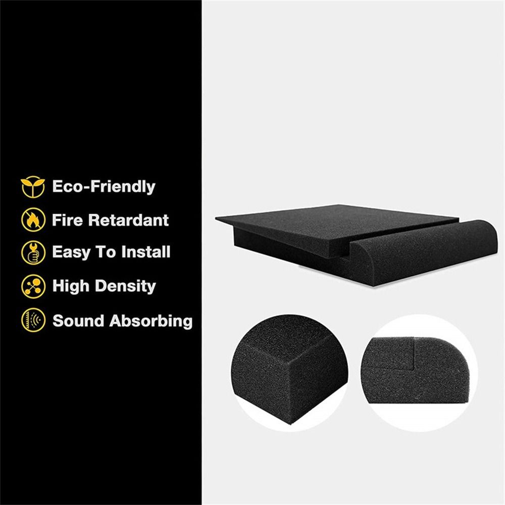 1セットスタジオモニタースピーカー音響フォームアイソレーター - Acoustic Foam Panel のレビューと価格