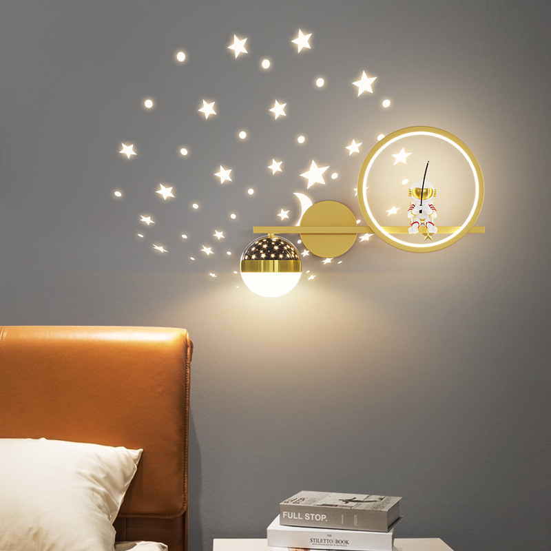 家の装飾スタープロジェクターウォールランプ LED メタルボ - Home Cinema Led Projector のレビューと価格