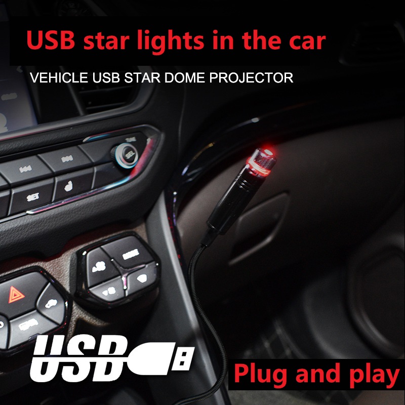USB車のインテリア大気のスタースキーランプ、天井の屋根ライ - Projector Mount Ceiling のレビューと価格