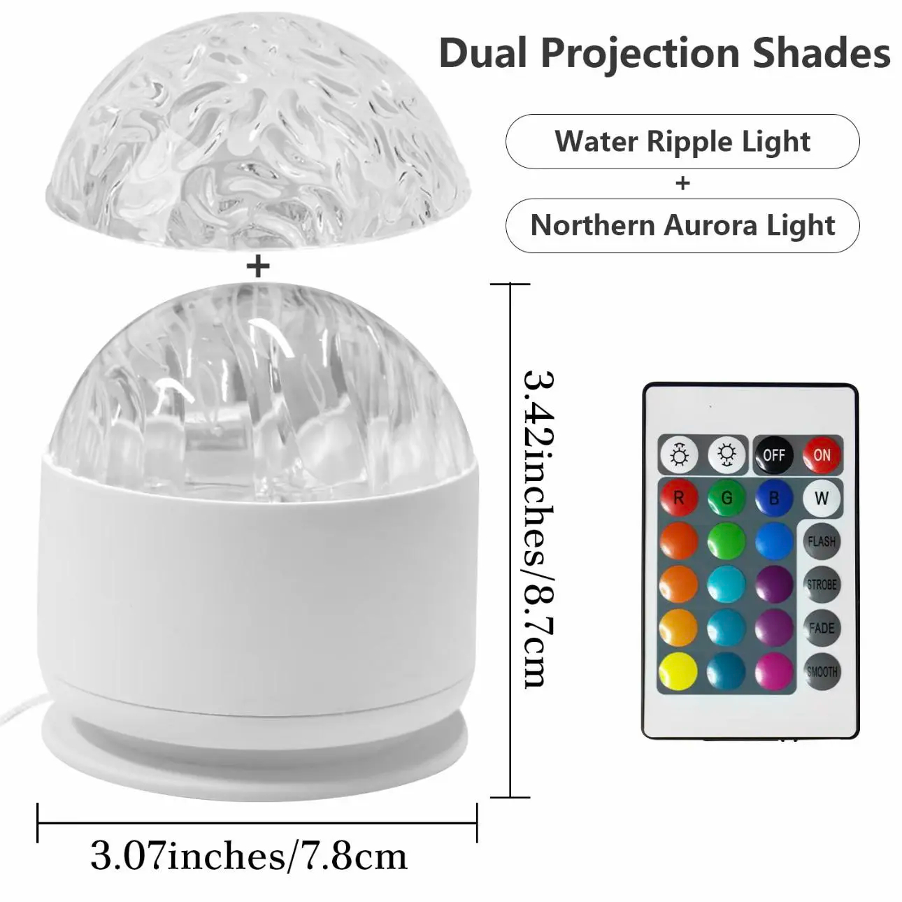 USB電源のオーロラプロジェクターナイトライト、リモコン付き - Home Cinema Led Projector のレビューと価格