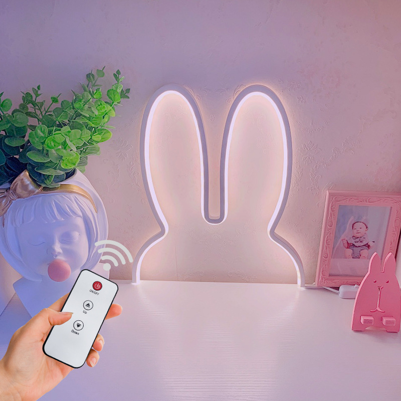 かわいいLEDウサギウォールライト、USB電源、ベビーデスク - Home Cinema Led Projector のレビューと価格