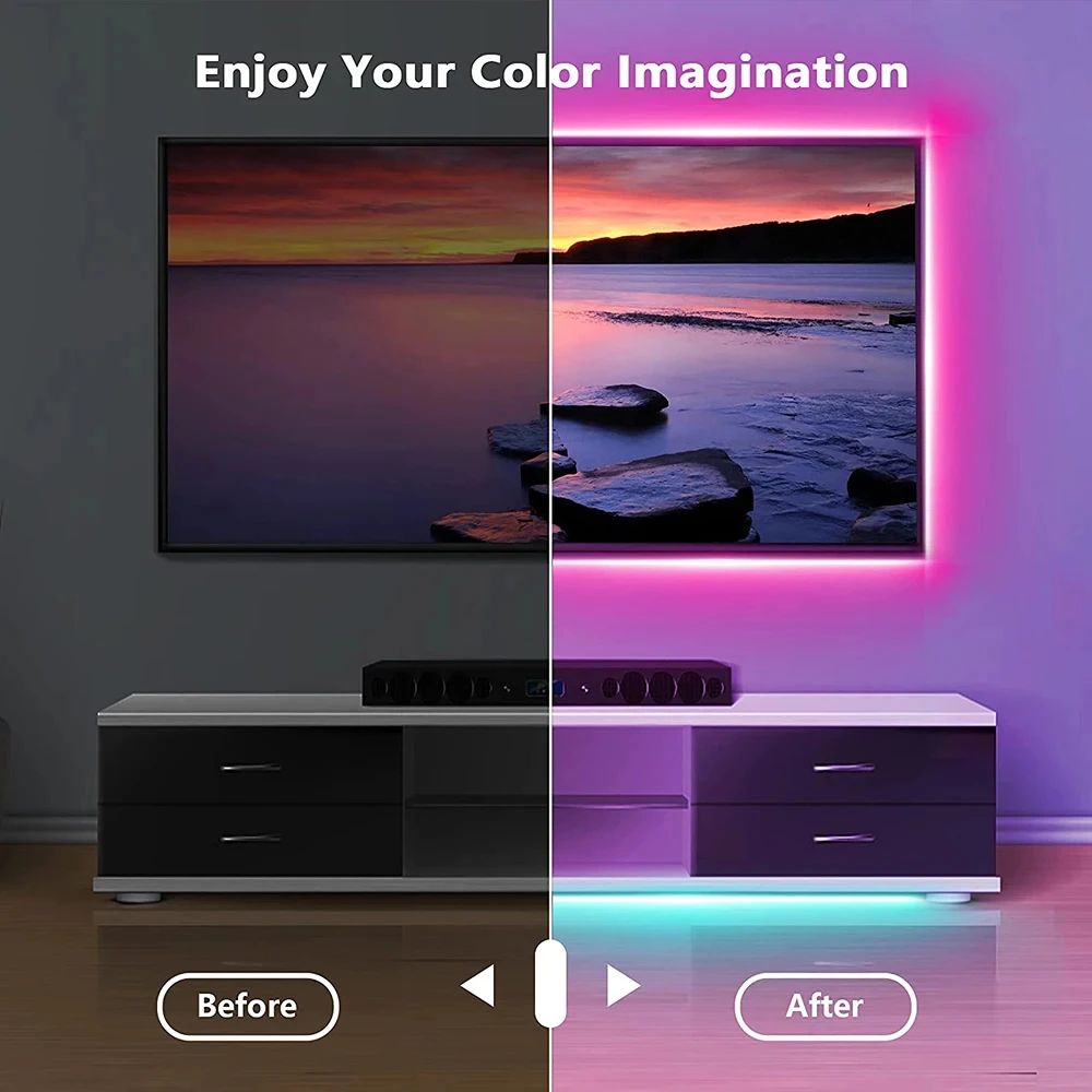 RGB Led ストリップライト Bluetooth アプリ - Ambient Light Strip Tv のレビューと価格