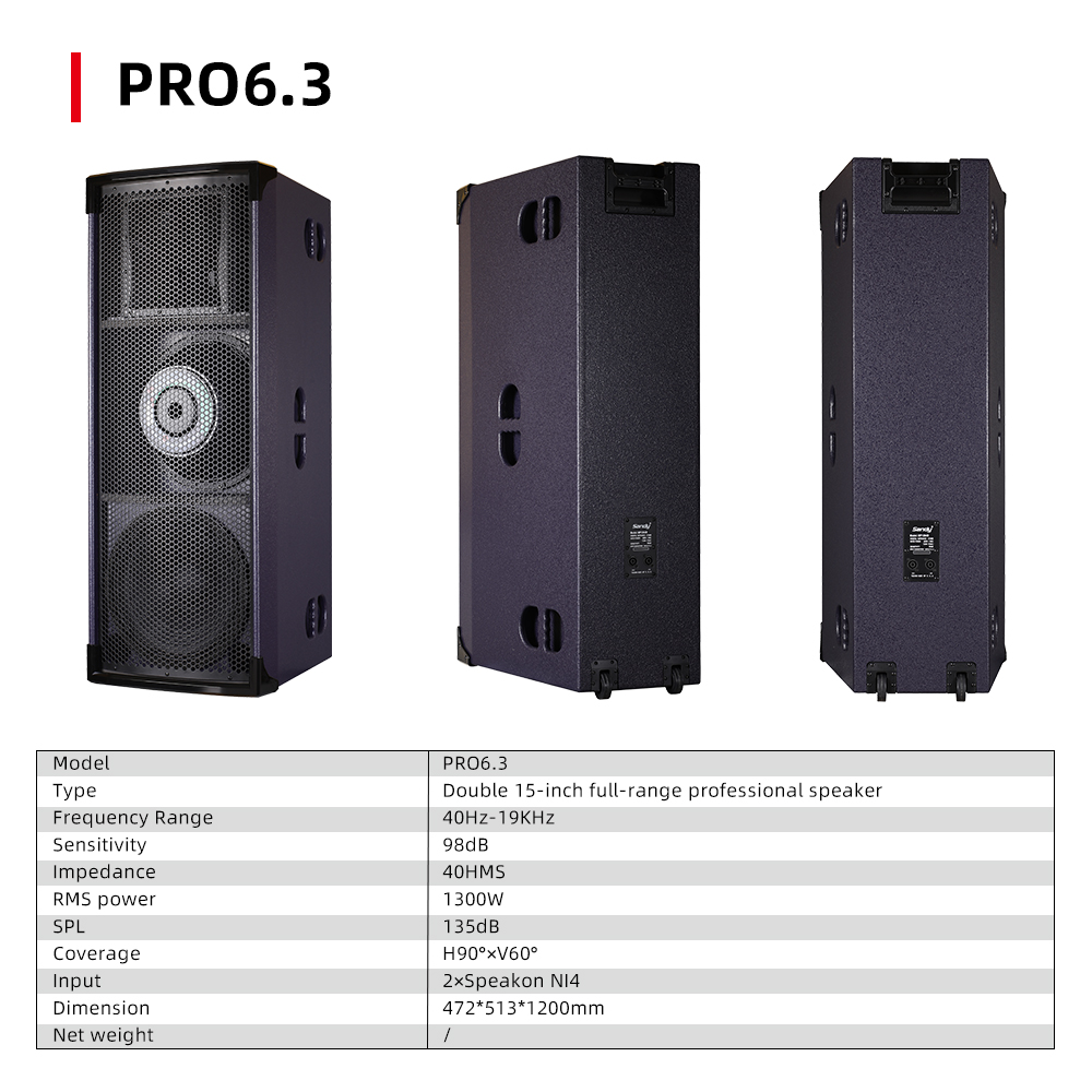 Lane PRO6.3新登場 ブラック ダブル15インチ フ - Home Theater Speaker のレビューと価格